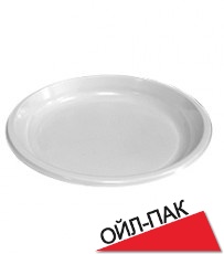 Одноразовая тарелка Д205/белый/100 шт