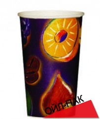 Бумажный стакан для холодных напитков 180мл(oz) серия "Fruit"