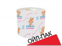 Туалетная бумага "Мягкая" 1сл -целлюлоза 100%