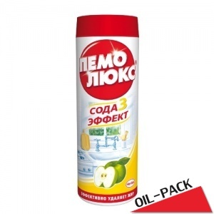Средство чистящее "Пемолюкс" порошок сода эффект яблоко 400г пл.банка