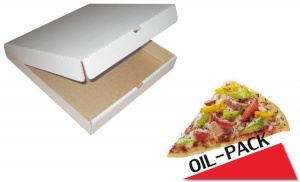 Коробка под пиццу белая 