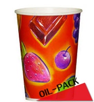 Бумажный стакан для холодных напитков 1000мл(oz) серия "Fruit"